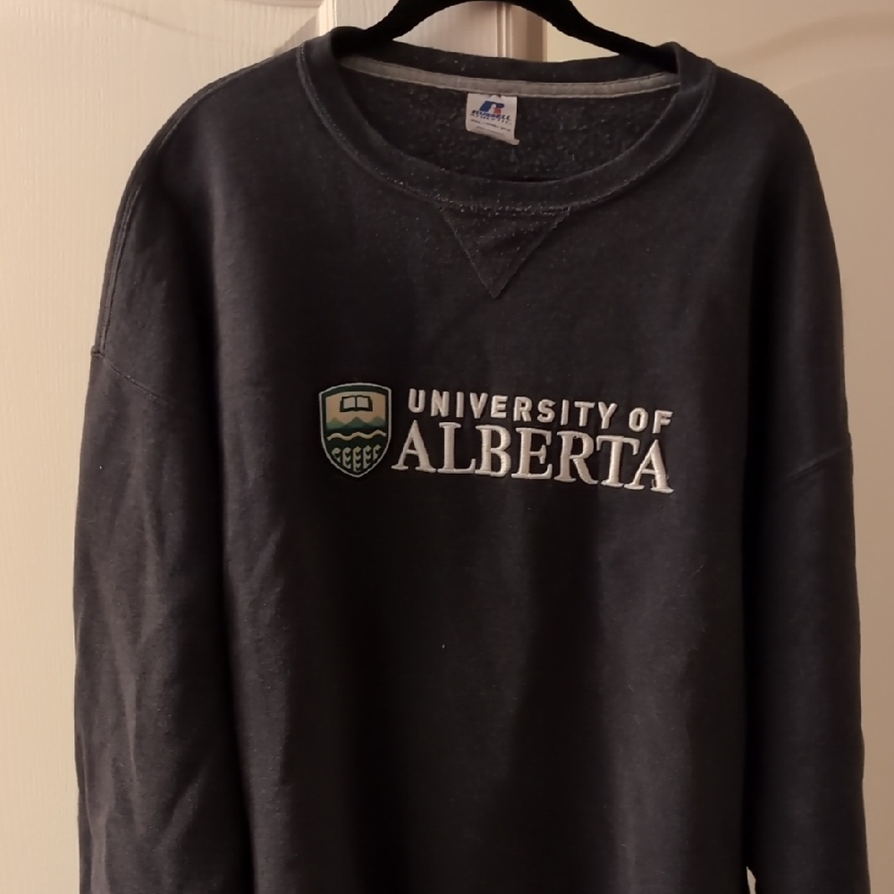 Russell Athletic Black University of Alberta Sweatshirt